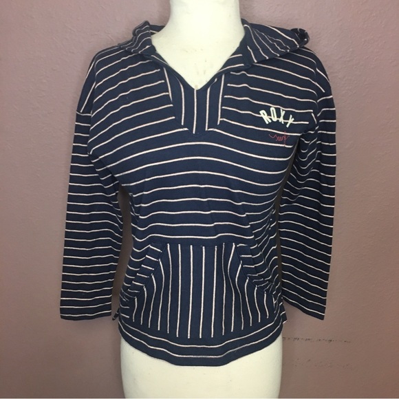 Roxy Other - Roxy Girls Pullover Striped Hoodie